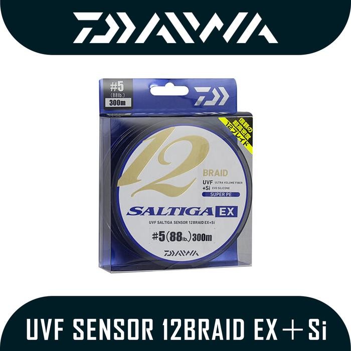 Senar Pancing Merk Daiwa UVF Saltiga Sensor 12 Braid ExSi 300m