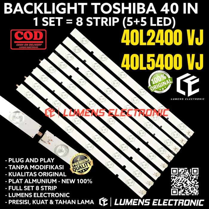 Terlaris BACKLIGHT TV LED TOSHIBA 40 INC 40L2400 40L5400 VJ LAMPU BL 12K 3V 40L SALE
