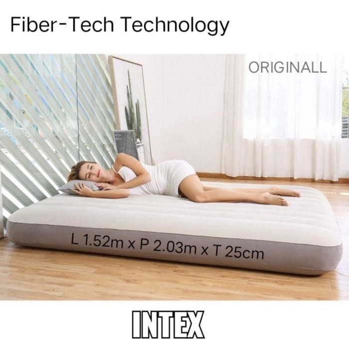 64103-64759 INTEX Kasur Angin INTEX QUEEN DURABEAM 203x152x25cm