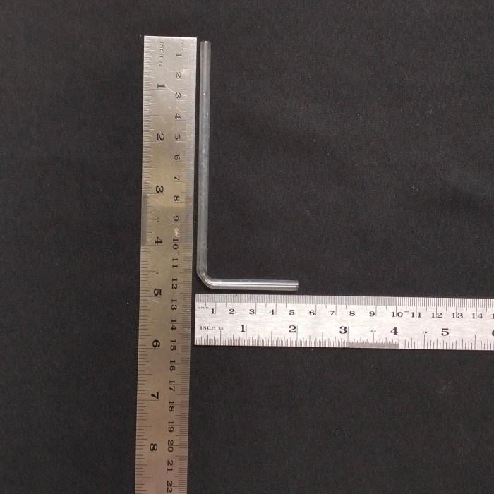 (Allthebest) pipa L kaca / pipa kaca L / kaca perata / pipa perata 50mm x 120 mm