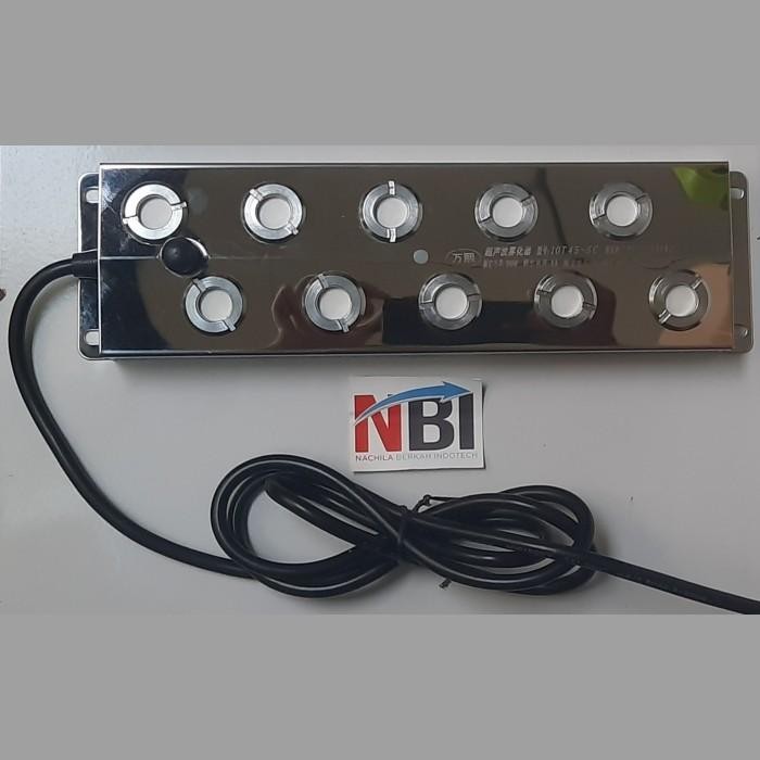 (Allthebest) Mist Maker 10 Mata Adaptor Anti Air Fogger Embun Humidifier Walet