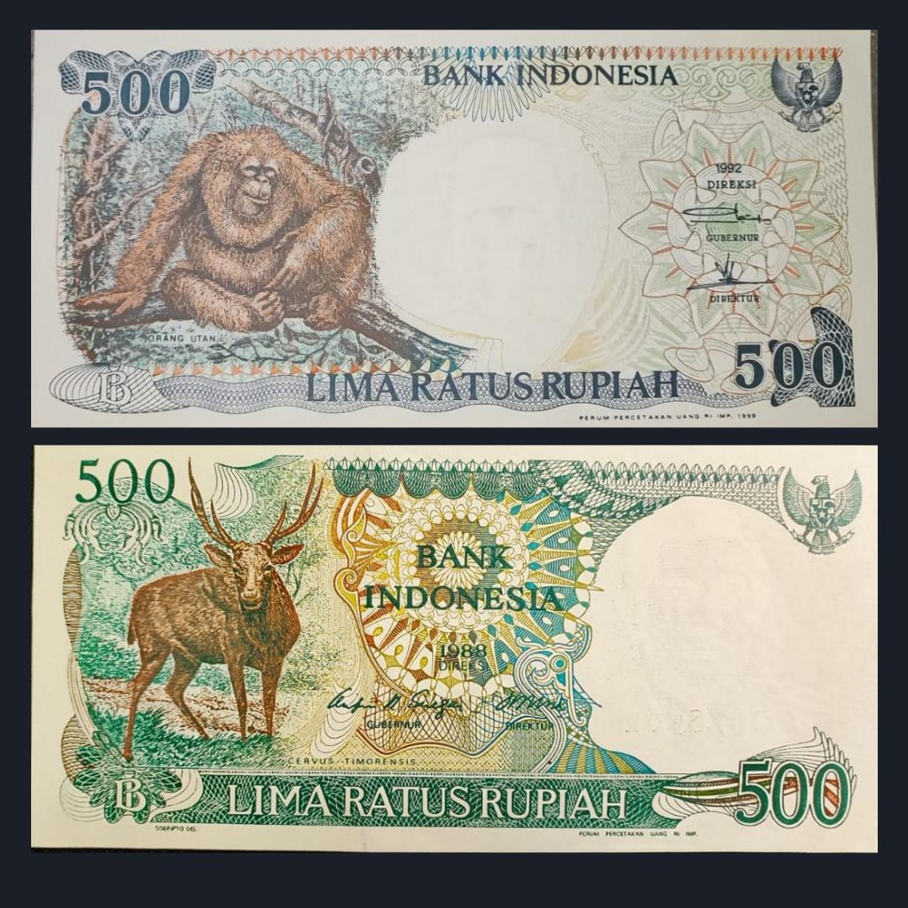 Set Uang Kuno Indonesia Variasi 500 Rupiah | UNC | Gress