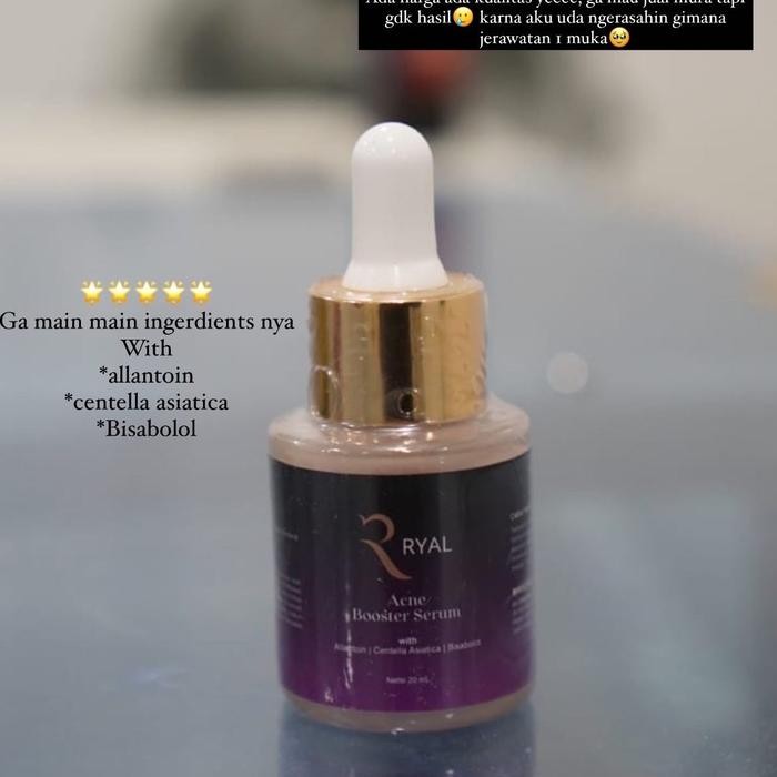 Ryal (Serum Acne Booster) Mengatasi Jerawat Aktif,Bekas Jerawat Kemerahan,Pie,Bruntusan, Membuat