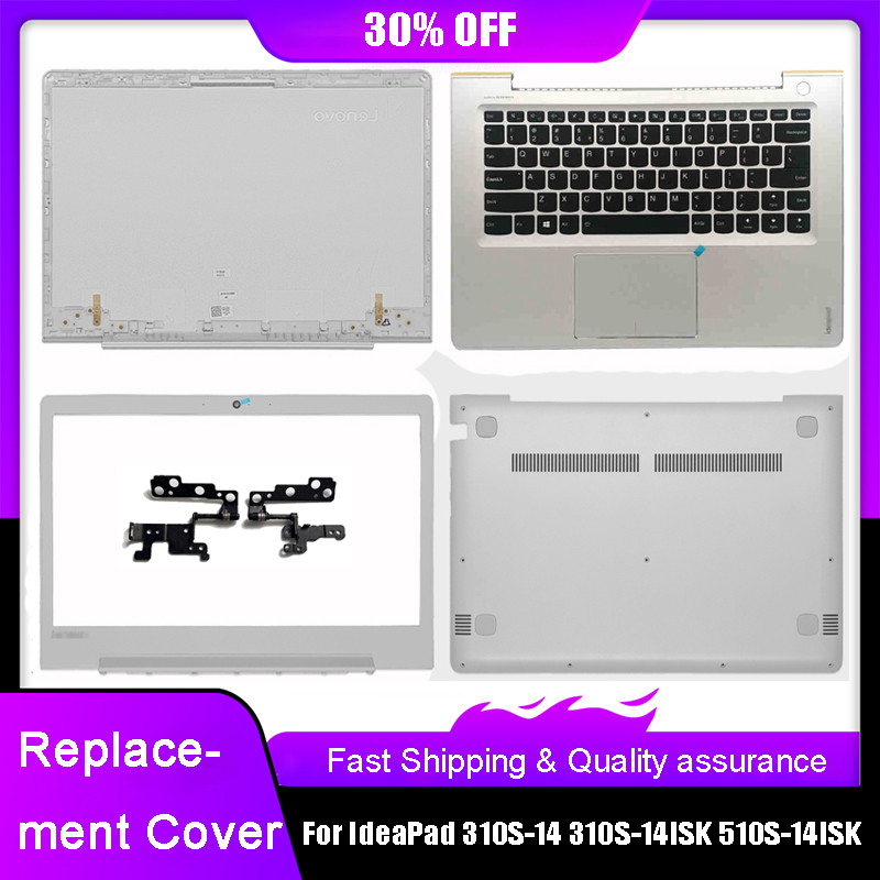 Laptop LCD Back Cover For Lenovo IdeaPad 310S-14 310S-14ISK 510S-14IKB 510S-14ISK Front Bezel Hinges