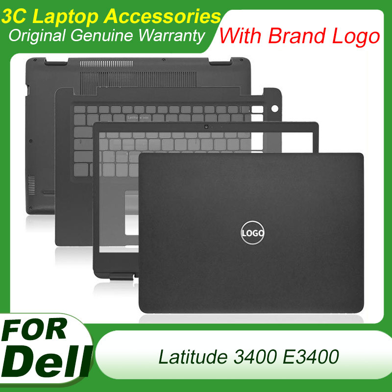 For Dell Latitude 3400 E3400 Laptop LCD Back Cover Front Bezel Palmrest Top Case Bottom Case Hinges 