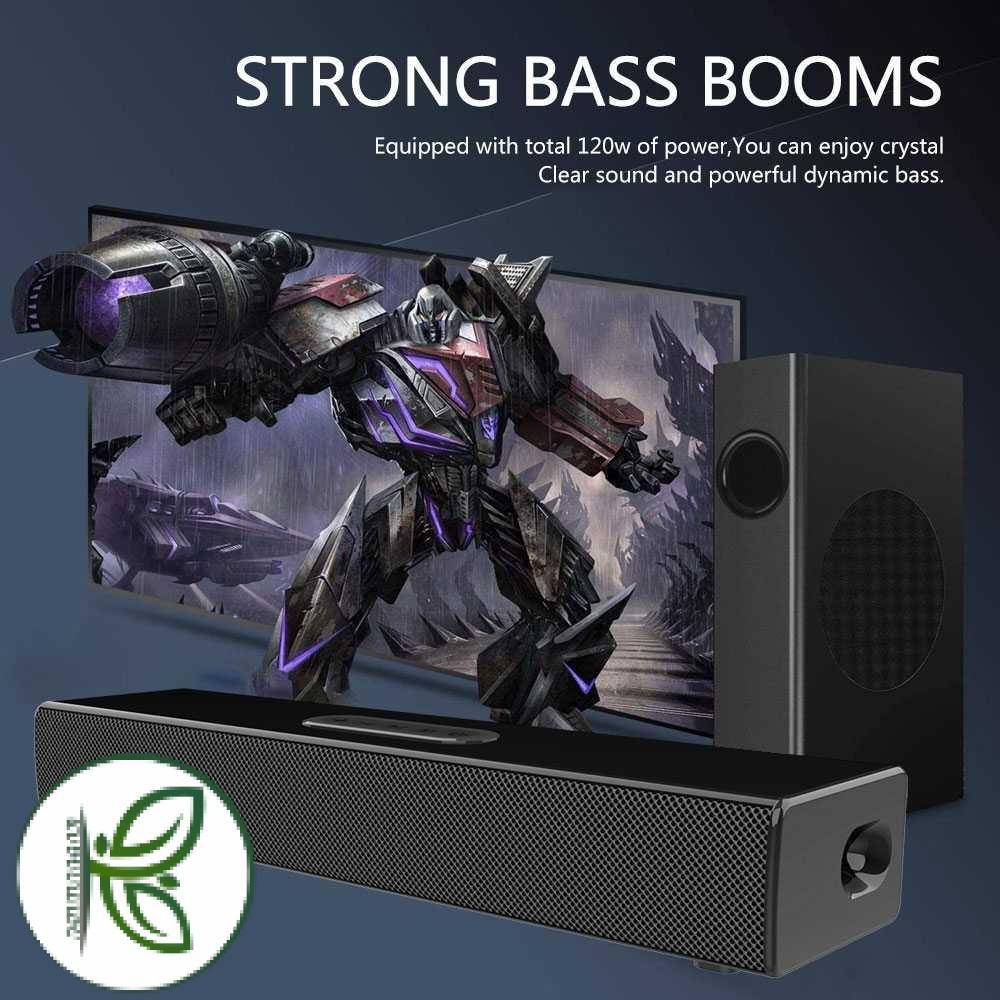 KLW Soundbar Bluetooth Active Speaker Stereo Bass Subwoofer 80W - S22