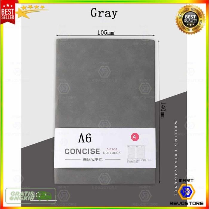 

Buku Tulis Catatan Jurnal Notebook Cover PU Leather A6 80 Lembar