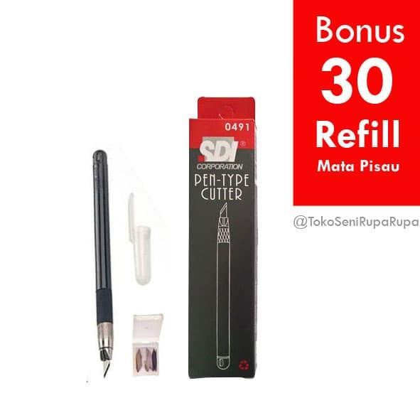 

Cutter Pen, Paper cut tools, alat ukir karet, Hobby knife set.