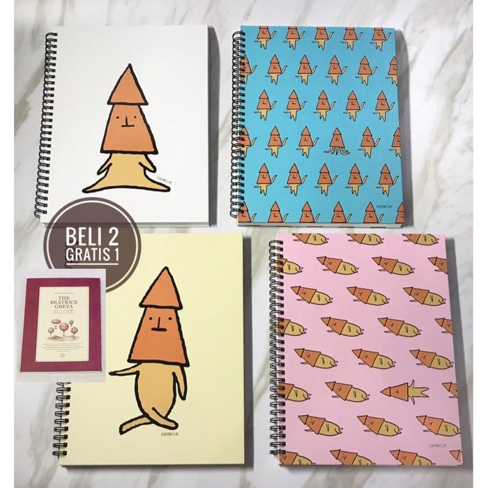 

Buku tulis spiral notebook squid