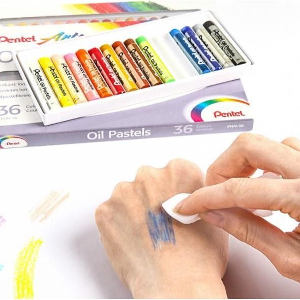 

Pentel Arts Oil Pastel PHN 12C-50C Crayon Minyak