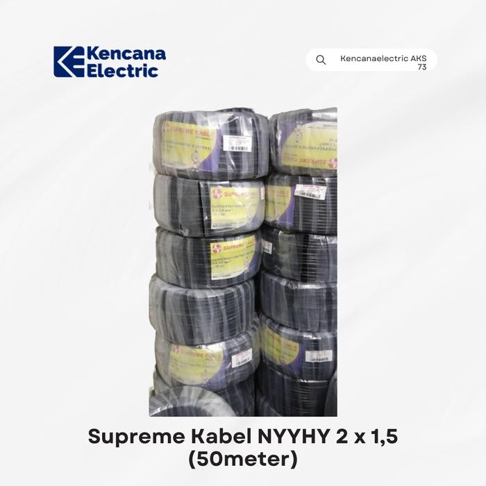 Supreme Kabel NYYHY 2 x 1,5 (50meter)