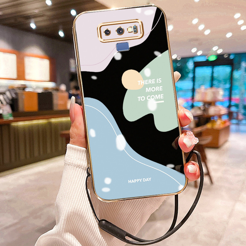 Casing Hp Untuk Samsung Galaxy Note 9 Note 8 Case Casing tas wajah tersenyum Kesing HP Cesing Siliko