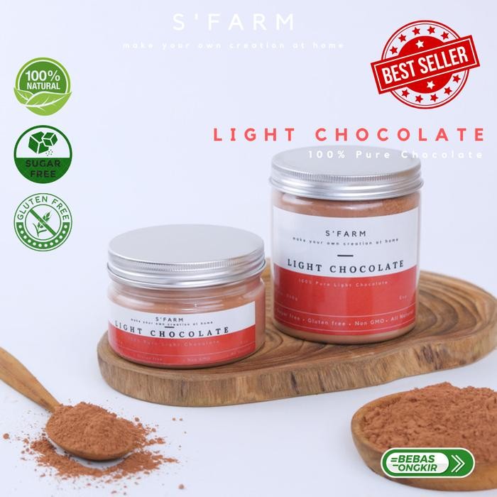 

100% Light Chocolate Powder / Bubuk Coklat Asli Premium