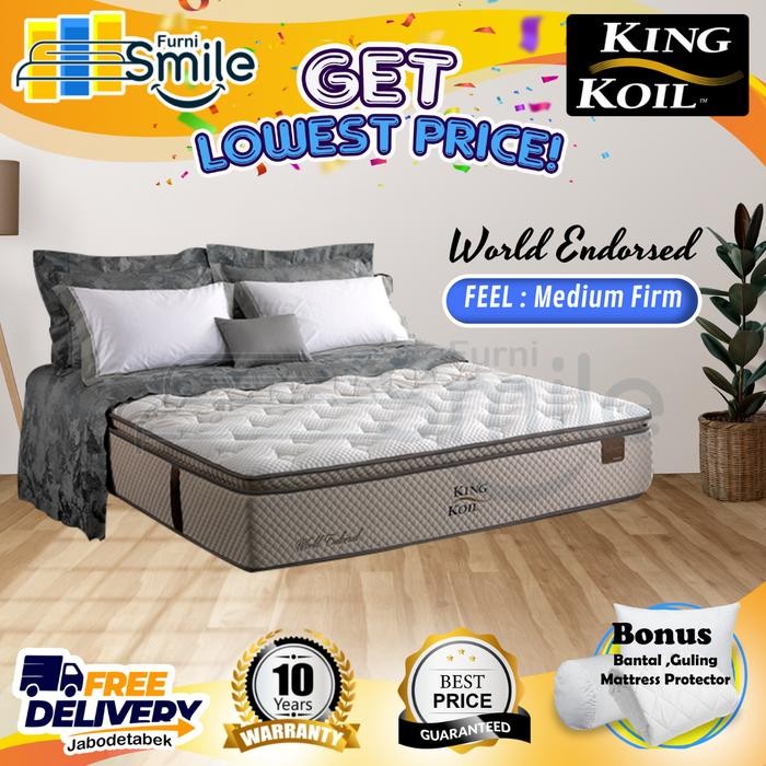 Hanya Kasur King Koil Spring Bed World Endorsed - 100 120 160 180 200