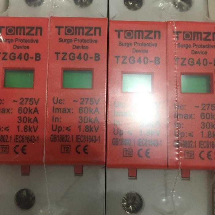 SPD AC 1 P + N 275V 30KA ~ 60KA B ~ Surge Arester