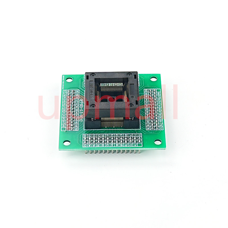 

Original TQFP100 FQFP100 QFP100 to DIP100 Programming Socket OTQ-100-0.5-09 Pitch 0.5mm IC Body Size