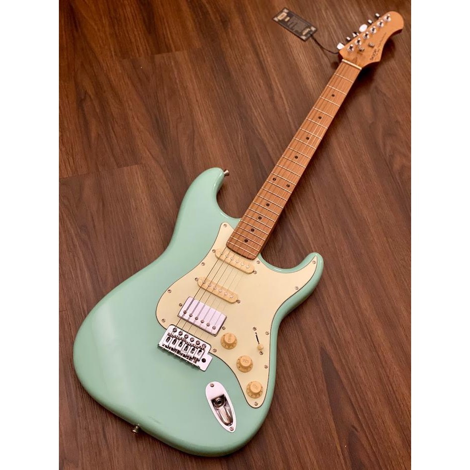 Sqoe Sest600 Hss Roasted Maple Series In Surf Green