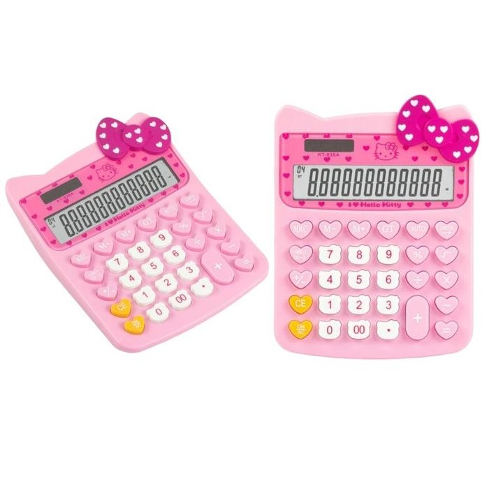 

Terbaru FREE BATERAI Kalkulator Hello Kitty PINK Ukuran XL Pita 3D SANRIO KT - 838 A Panel surya