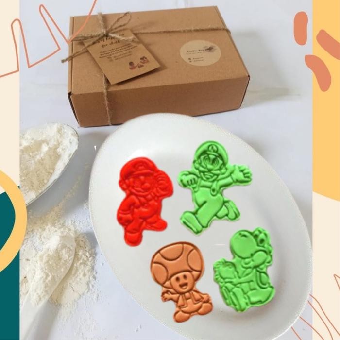 

Diy cookies kit Mario bros hampers godiebag ultah menghias cookies
