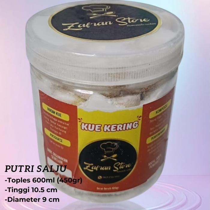 

Kue Putri Salju Kemasan 600 ml / Kue Lebaran