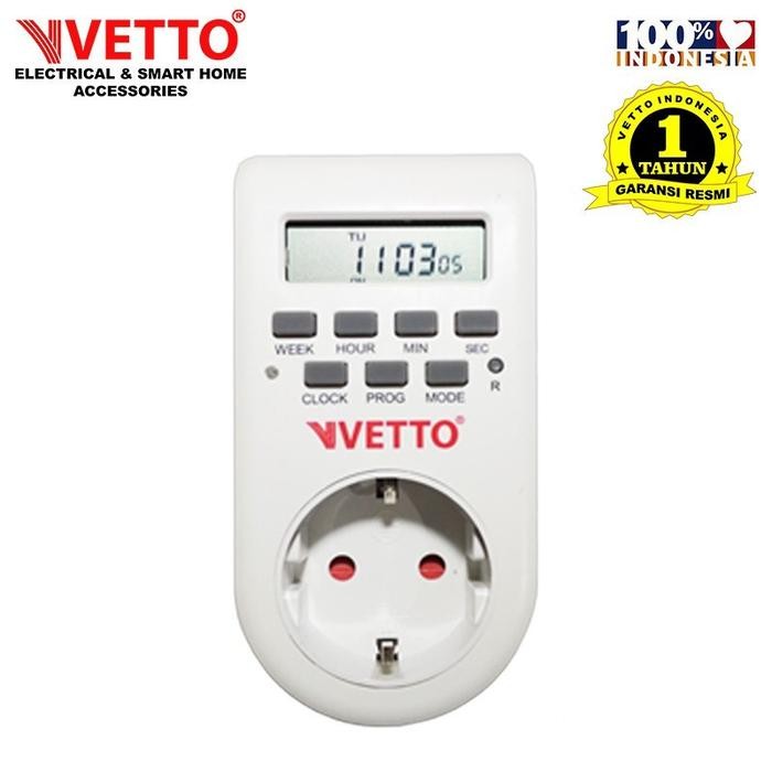 VETTO TIMER DIGITAL - STOP KONTAK TIMER DIGITAL LISTRIK MAX 1 MINGGU