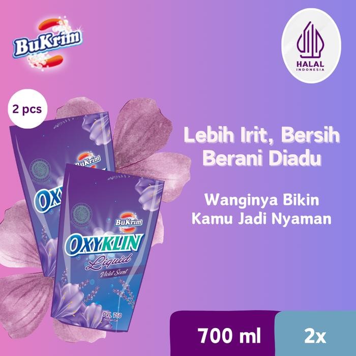 (Expert) [TWINPACK] Sabun Detergent Cair BuKrim Oxyklin Violet 700ml