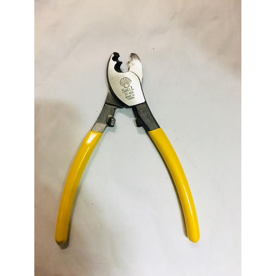 SHELL Tang Potong Kabel 6 ST-606 / Cable Cutter Plier SHELL JAPAN