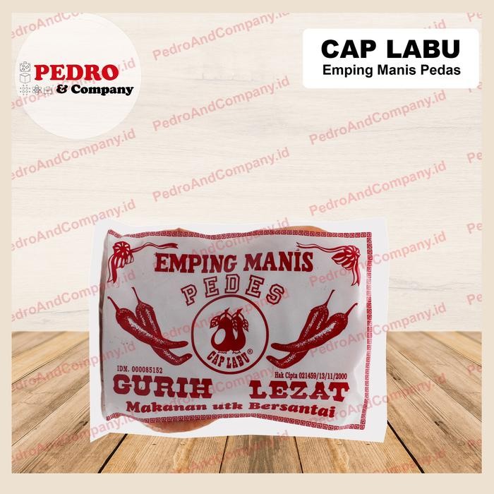 

Emping manis PEDES cap labu/ belinjo crackers 250 gr - pedas