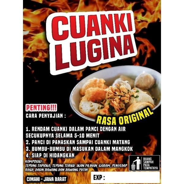 

Cuanki LUGINA isi 80 psc / Makanan instan Food Pedas