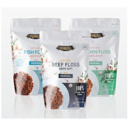 

Grandville Abon Sapi, Ayam & Ikan Crunchy Original