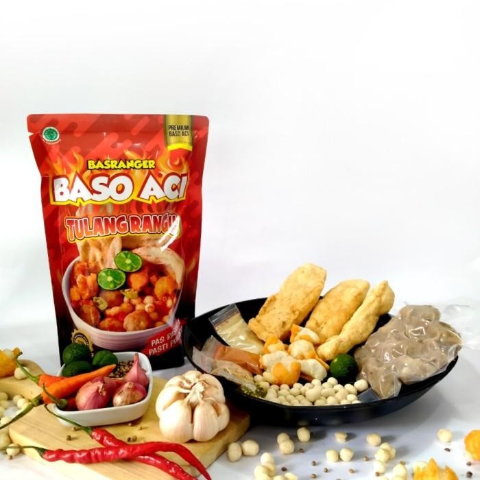 

Bundle 5pcs Basranger Baso Aci Tulang Rangu 200gr Makanan Instan Pedas