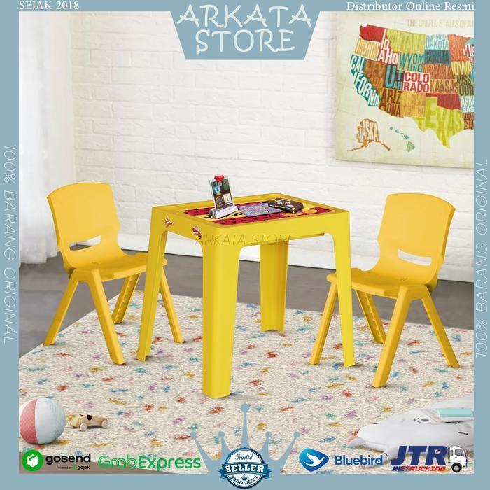 1 Set Meja Anak /Meja Belajar Anak / Meja Makan Anak Olymplast