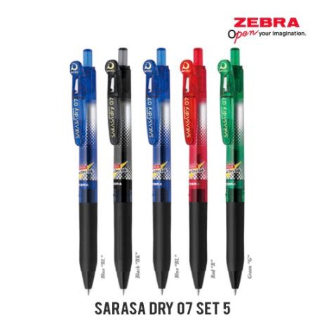 

Zebra Sarasa Dry 07 Set 5