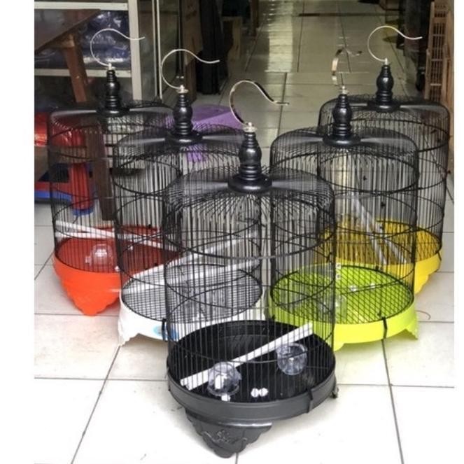 SANGKAR BESI DIAMETER 33CM MODEL CUNGKOK MEWAH