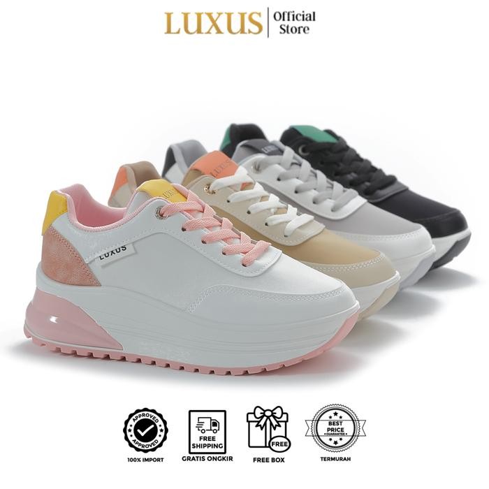 Luxus Hyena Sepatu Kasual Sepatu Wanita Sepatu Olahraga Karet Shoes Alas Karet Lx 1002 Casual