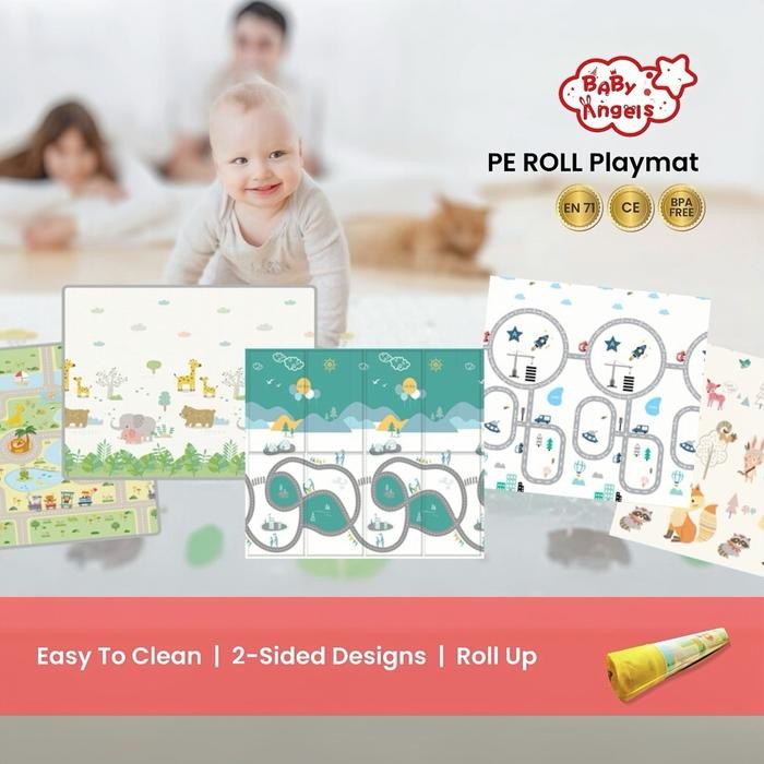Baby Angels XPE Roll Playmat 150x180/150x200/180x200cm Double Side