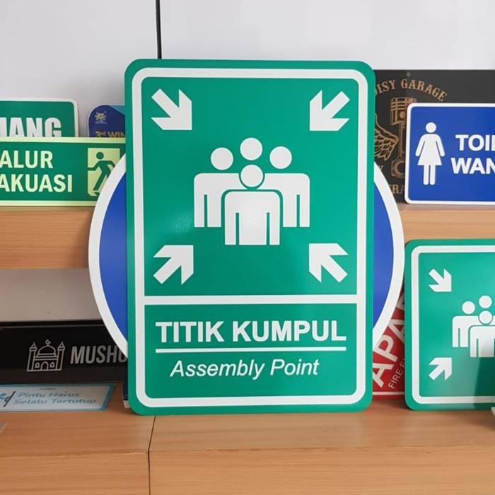 

Rambu Titik Kumpul Assembly Point 35cm x 50cm - Reflective