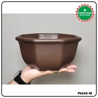 POT KERAMIK Bonsai Segi Delapan