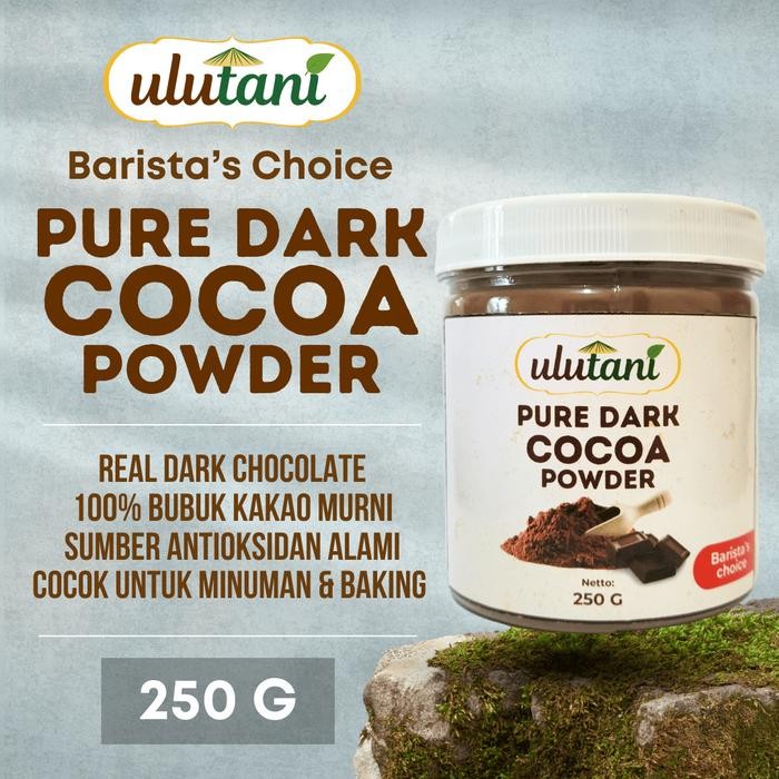 

Pure Dark Cocoa Powder / Bubuk Coklat Murni Ulutani 250 Gr