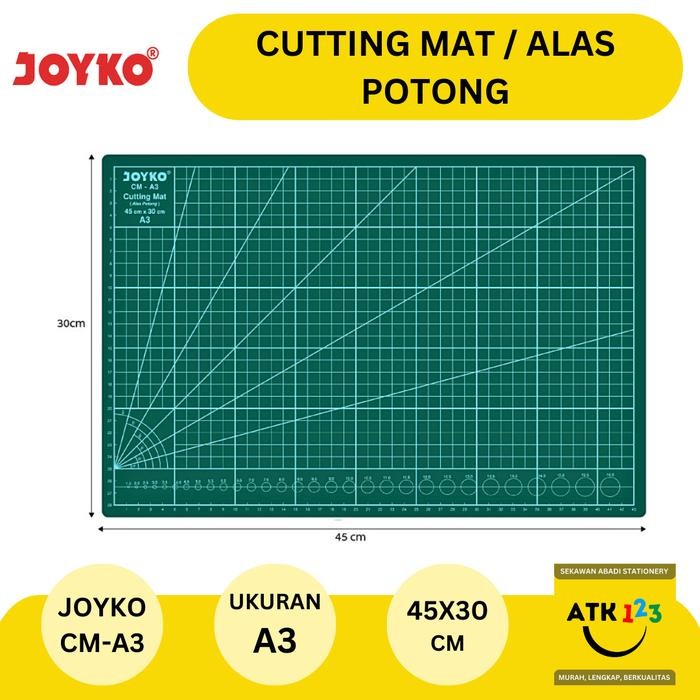 

AT Cutting Mat / Alas Potong Kerajinan Joyko Size CM-A3 45x30cm