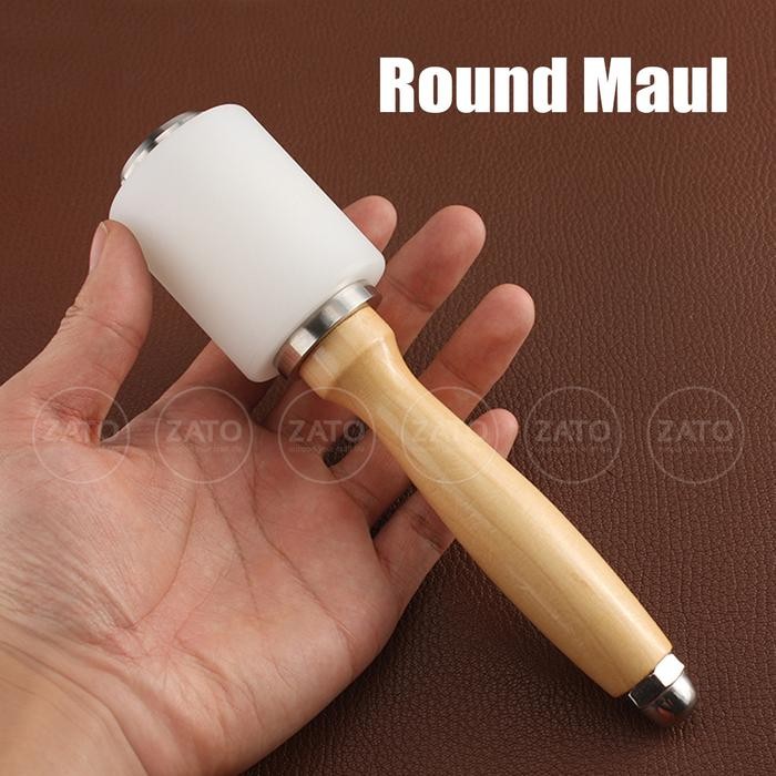 

AT Round Maul (hammer) leather tools alat kulit zato