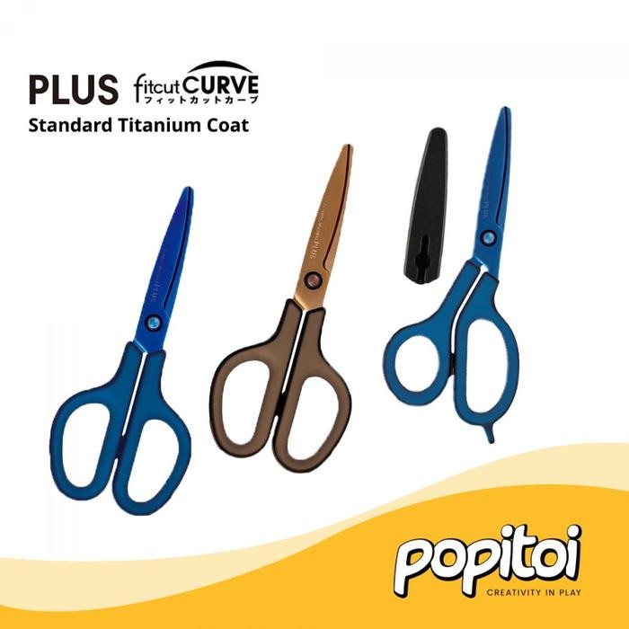 

AT PLUS Fit Cut Curve Standard Titanium Coat Scissors Gunting Fitcut
