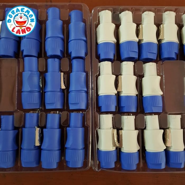 

AT Jack Powercon Biru In Konektor Jack AC Listrik Powercon Jek Powercon Jack Connector Powercon