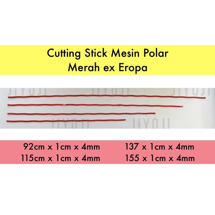 

AT Cutting Stick Mesin Potong Kertas Polar Merah ex Eropa 92 115 137 155