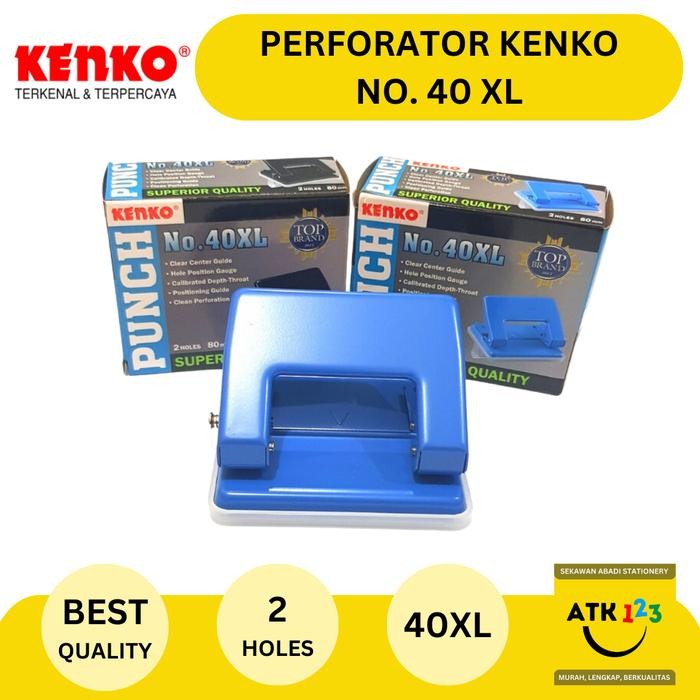 

AT Perforator / Pembolong Kertas / Plong-plongan Merk Kenko No. 40XL
