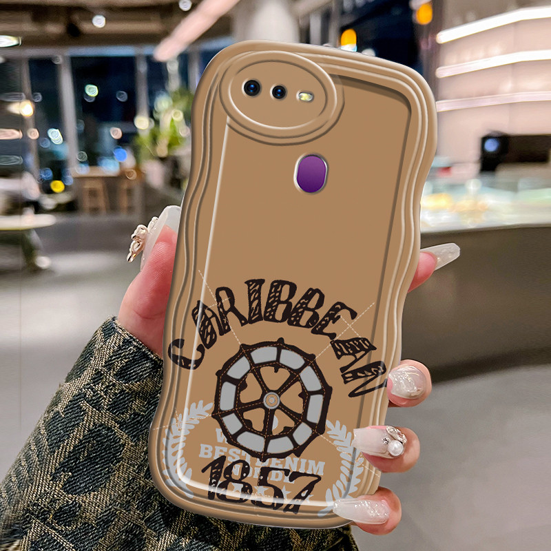 Casing Hp Untuk OPPO F9 F9 Pro F7 A7x Case 1857 angka Softcase Kesing Krim gelombang kartun ponsel C