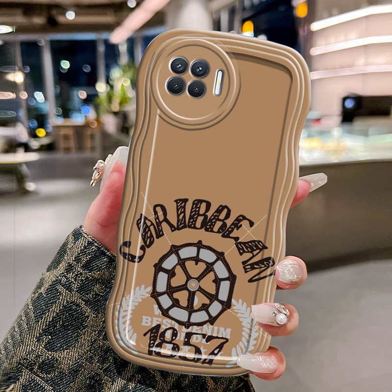 Casing Hp Untuk OPPO A93 2020 Reno 4F Reno 4 Lite F17 Pro Case 1857 angka Softcase Kesing Krim gelom