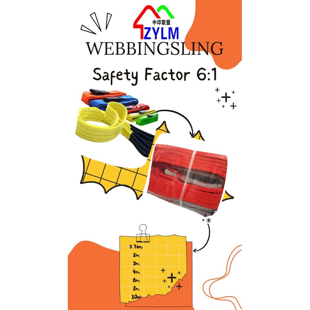 Webbing Sling 5 Ton Merk Aoge