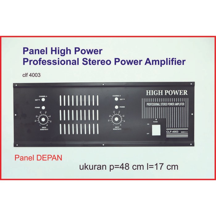 Panel High Power Amplifier ( Depan + Belakang ) Clf 4003