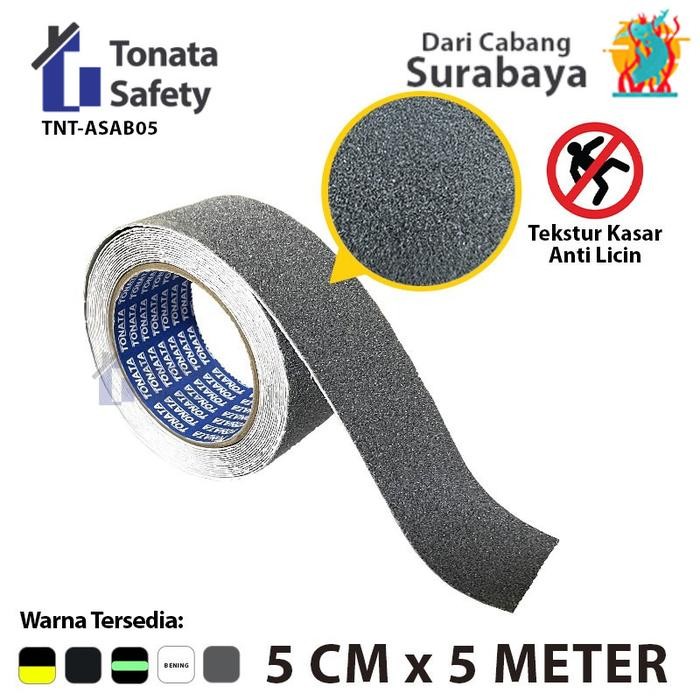 

AT Anti Slip Tape / Lakban Anti Licin Grey 5 cm x 5 Meter / Gray Abu Abu